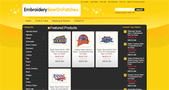 Desktop Screenshot of embroidery-sew-on-patches.com